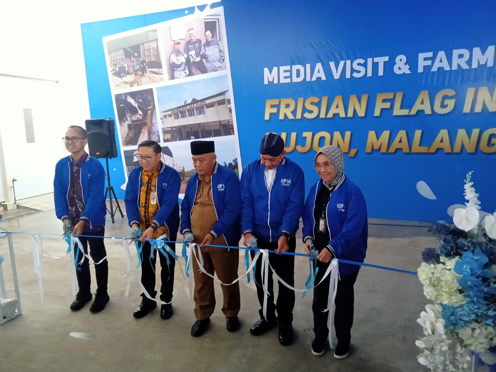 Peresmian Milk Collection Center di Pujon, Kabupaten Malang, Jawa Timur. (Lisdya)